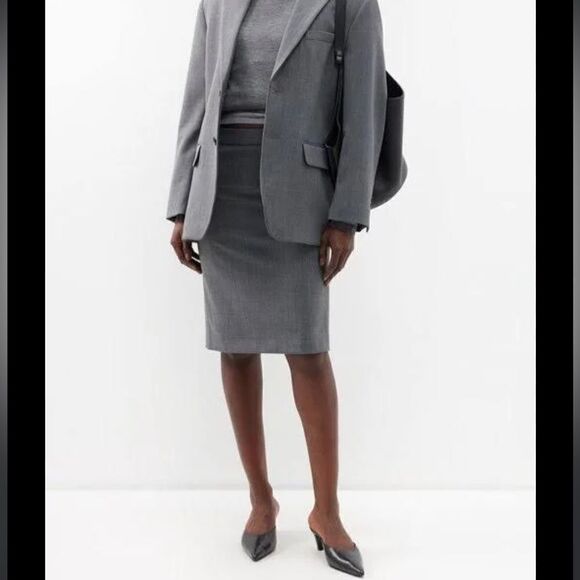 Nili Lotan | NWTs Virgin Wool Pippa Skirt Size 10 - Picture 2 of 11